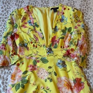 Floral Yellow Dress
